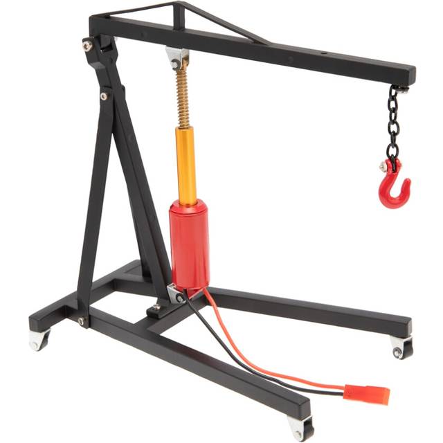 LLhappy Metal Electric Crane Engine Maintenance Bracket Stand Jack for 1/10 RC Crawler Car TRX4 Axial SCX10,Red