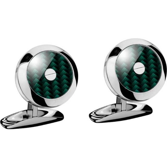 Chopard Stainless Steel And Carbon Fibre Classic Racing Cufflinks - Green - One size