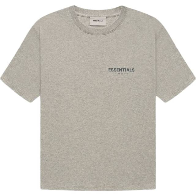 Fear of God Essentials Short Sleeve T-Shirt FW21 Unisex Tops Dark-Heather-Oatmeal FOG-FW21-222 L