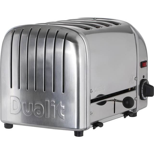 Dualit 4 slice vario toaster polished stainless steel adjustable width slots