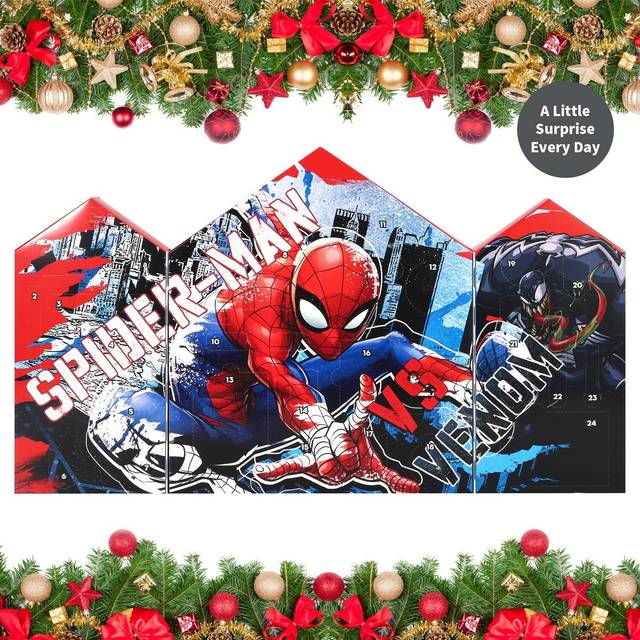 Spider-man advent calendar christmas countdown art & craft stationery