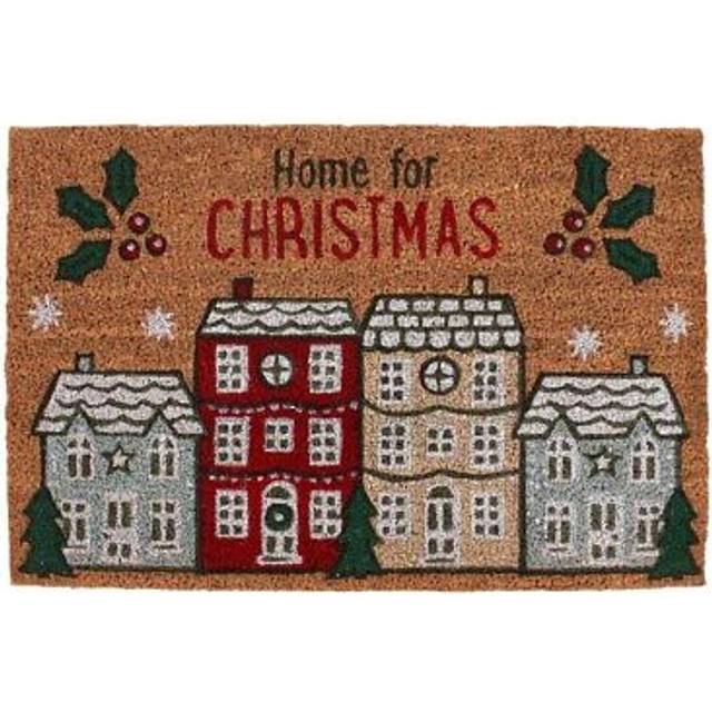 Natural home for christmas doormat
