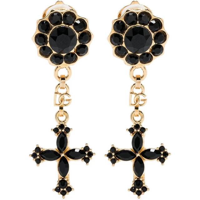 Dolce & Gabbana, Accessoarer, Dam, ONE Size, Svart och Guld Halsband - black (ONE SIZE)