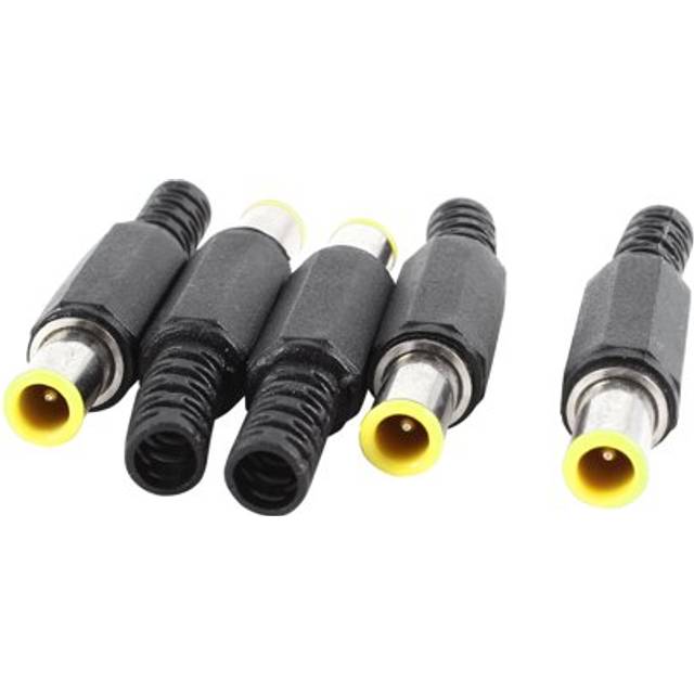 5 Pcs Dc Connection Cable Power Supply Male Connector 6mmx4.4mm