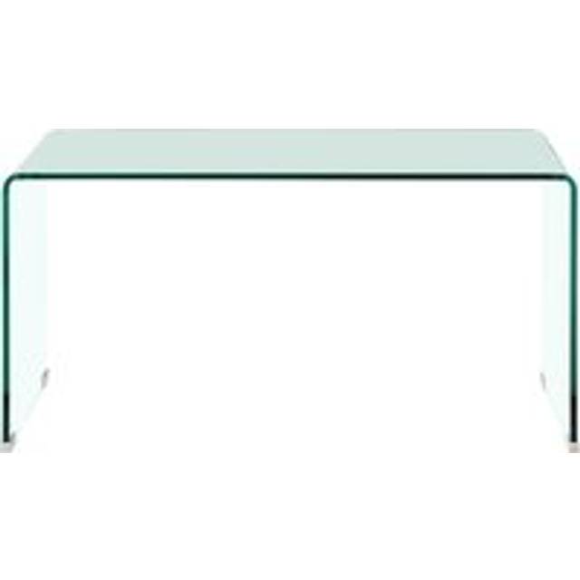 Clear Bent Glass Coffee Tables, Rectangular Coffee Table, Modern Coffee Tables For Living Room and Hallway - One Size