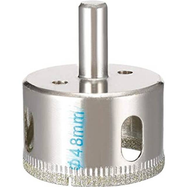 48mm Diamond Drill Bit Hole Saw, Hollow Core Drill Bit Hole Saw, Diamond Coated Carving Drilling Bits for Glass Ceramics Porcelain Tile Stone Granite