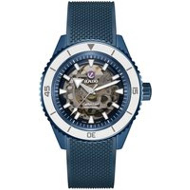 RADO Captain Cook 43MM High-Tech Ceramic X England Cricket Limited Edition Unisex Watch R32153208 - Clear (Skeleton) - 43 MM