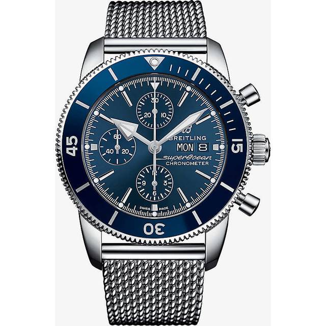 Breitling Mens Blue A13313161c1a1 Superocean H&#233;ritage Ii Steel Watch 1 Size