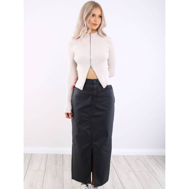 Coated Maxi Skirt
