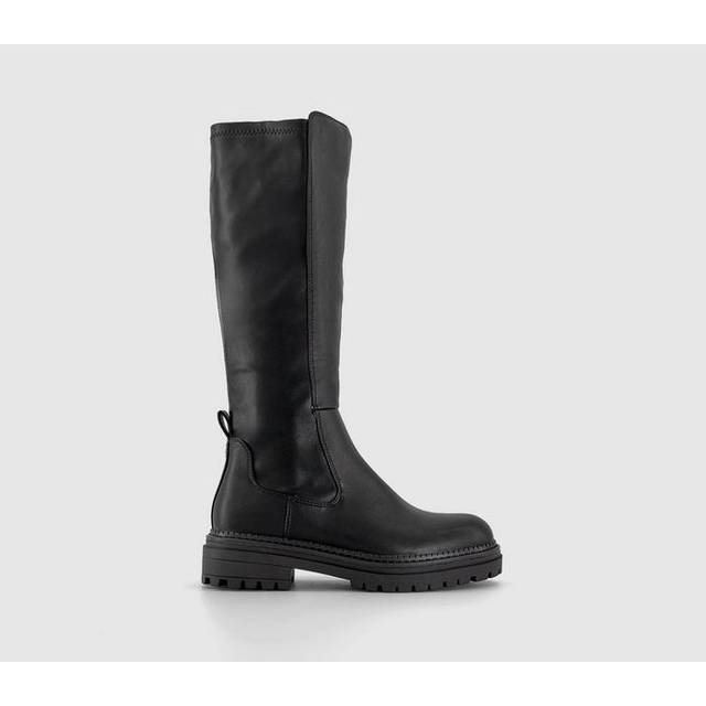 OFFICE Womens Kaci Stretch Back Knee High Boots Black, 4