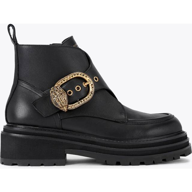 Kurt Geiger London Mayfair Leather Chunky Ankle Boots, Black
