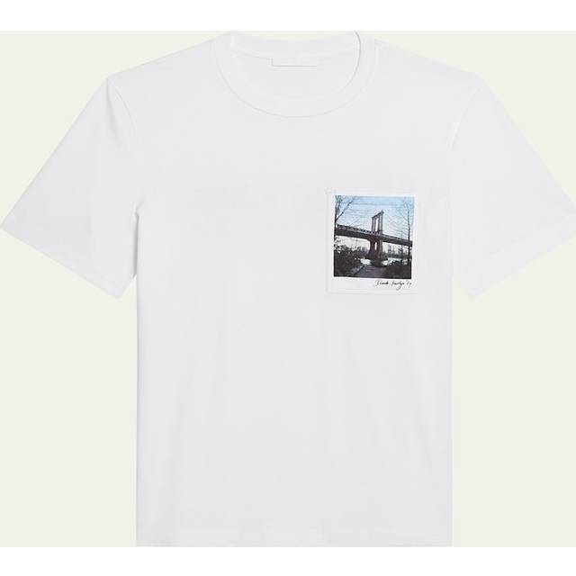 Helmut Lang White Skyline Postcard T-shirt - 100 White - XXL