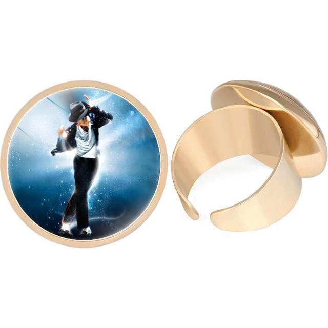(24509604) Stunning Michael Jackson Adjustable Ring With Electroplated Metal For Men And Women