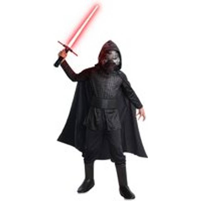 Star Wars barn/barn Deluxe Kylo Ren kostym 5-6 Years svart