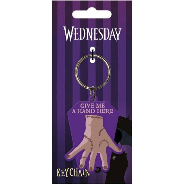 Wednesday Give Me A Hand Keyring One Size svart/violett
