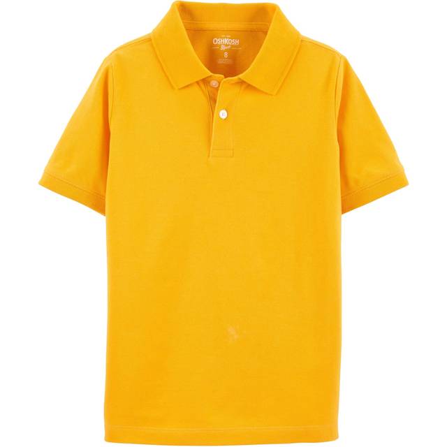 OshKosh B'Gosh Boys' Little Short Sleeve Uniform Polo  Curry Up  10