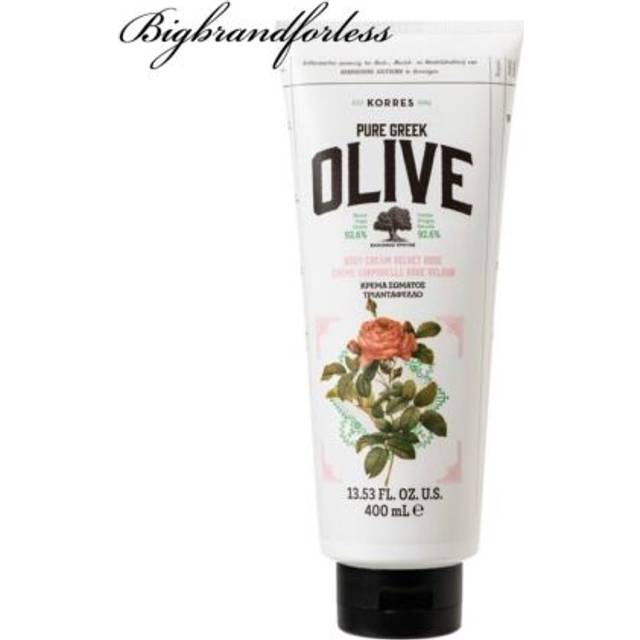 Korres pure greek olive body cream velvet rose 400 ml rrp £33