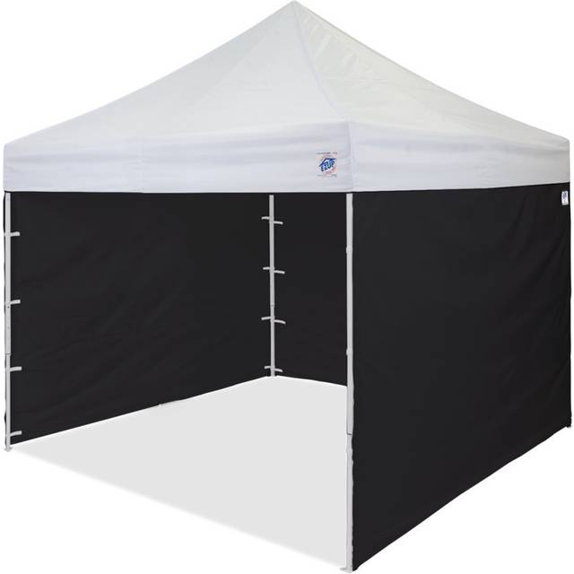 EZ UP 10 Duralon Canopy Sidewall  Set of 4  Fits 10 x 10 Straight Leg Canopy  Quick Attachment Straps  Black