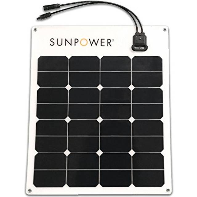 SunPower 50 Watt Flexible Monocrystalline High Efficiency Solar Panel