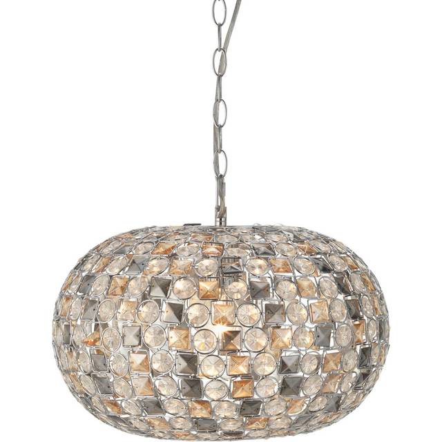 Emilee 1 - Light Globe Pendant - Smoked;Amber;Clear (22cm H X 36cm W)