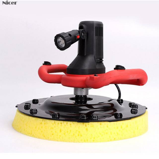 Electric Concrete Epoxy Cement Mortar Trowel Masons Wall Smoothing Polishing Machine Plastering Bucket Trowel Tool 220V