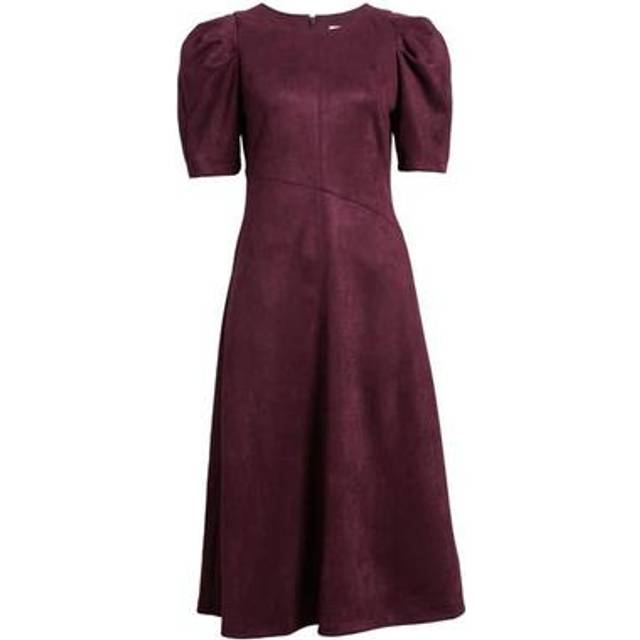 Anne Klein Puff Sleeve Midi Dress