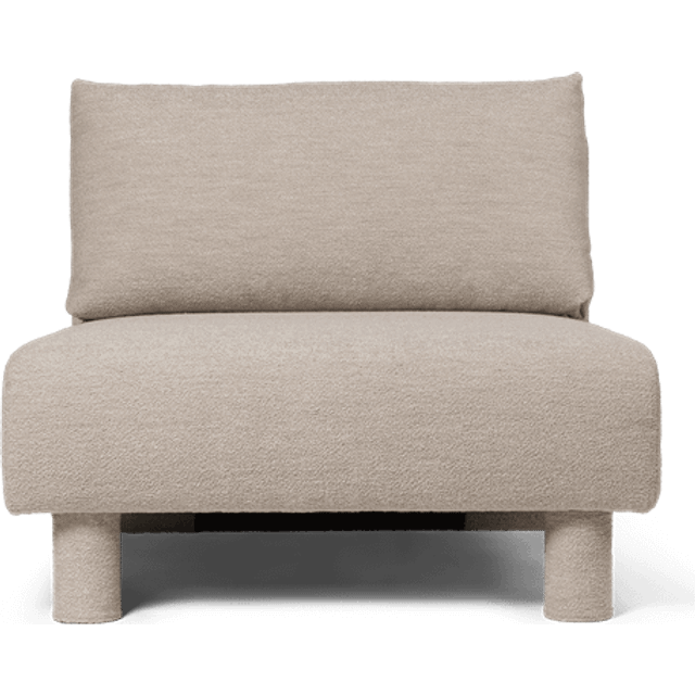 Ferm Living - Dase Sofa - Modulär soffa - Center - Soft Bouclé - Natural -  W: 91 x H: 73 x D: 100 cm