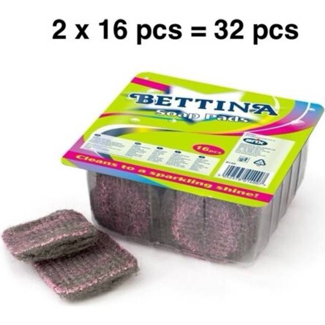 Bettina soap filled pads heavy-duty scouring pads for tough cleaning 12 pack