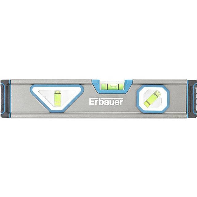 Erbauer 250mm torpedo level 9.5” v groove verti.site 0.5mm/m accuracy magnetic