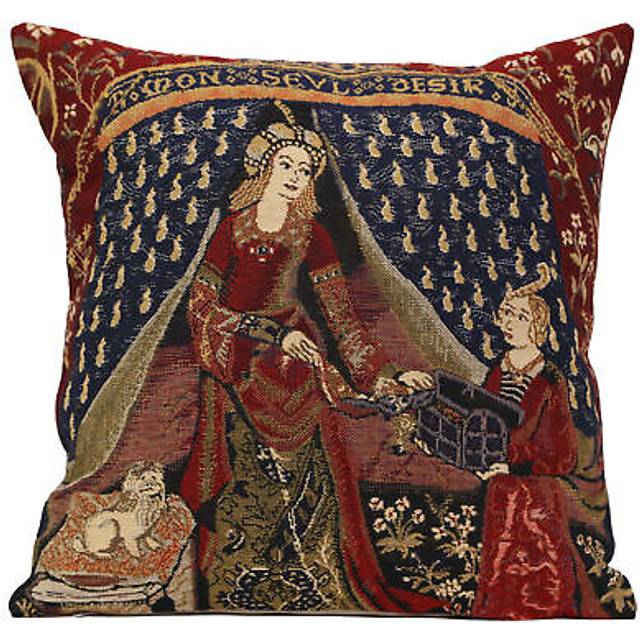 Charlotte Home Furnishings Inc. C My Only Desire Square Throw Pillow Cover - 16 X 16 Decorative Boho Cushion Case for European Cotton Home Decor Jacqu