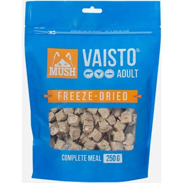 MUSH Vaisto Dog Adult Frystorkad N&ouml;t, Kalkon & Lax (250 g)