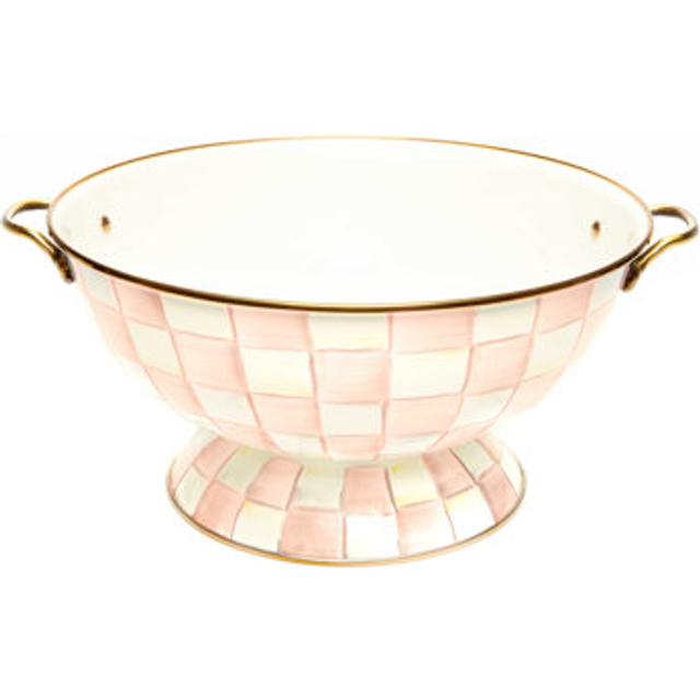Mackenzie-Childs Rosy Check Everything Bowl