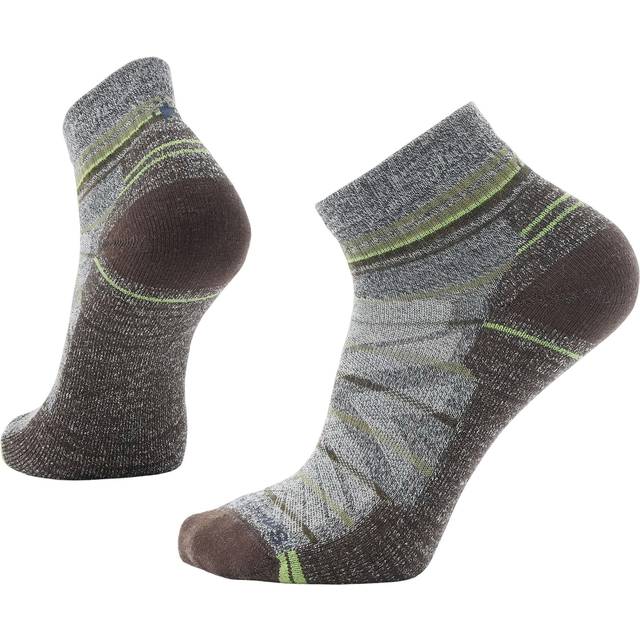 Smartwool Hike Light Cushion Pattern Ankle Socks - Merinostrumpor Ash / Charcoal L (42-45)