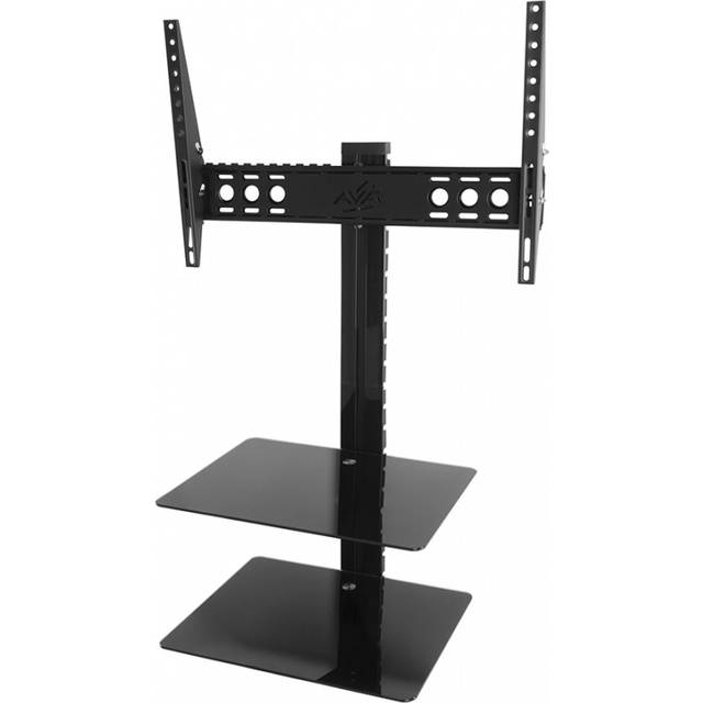 AVF All-in-One 60 inch Tilt and Turn TV Wall Mount with AV Shelving - Black - 37 - 60 Inch