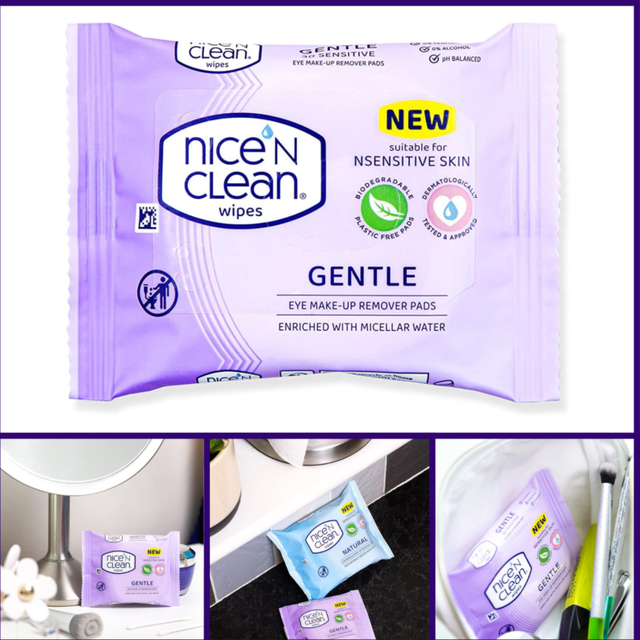 Nice 'n clean make up remover pads with micellar water for clean skin 30pads uk