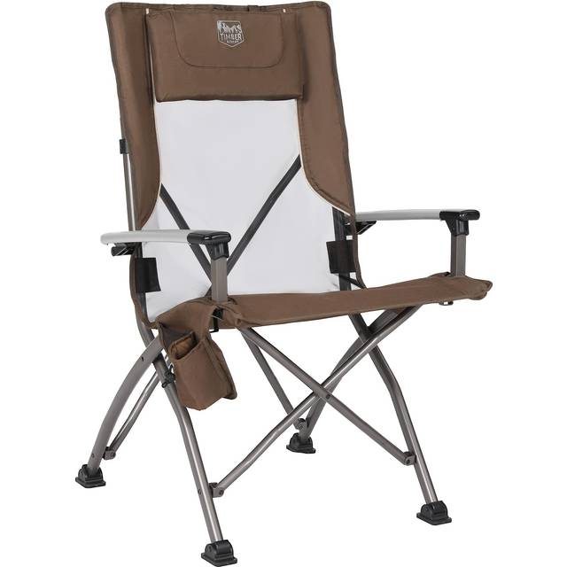Westfield Outdoor PTL-S21-FUR-058-Brown Timber Ridge Aluminum Arm High Back Chair, Earth Brown
