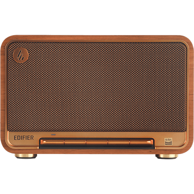 Edifier D32 Trådlös bordshögtalare, HR-ljud, LDAC, ALAC, 60 W (RMS), Arch. Acoust. 2.1, 11 timmars batteritid, kontroll via app, Bluetooth 5.3, AirPlay2, ingång. USB-C och AUX, vit