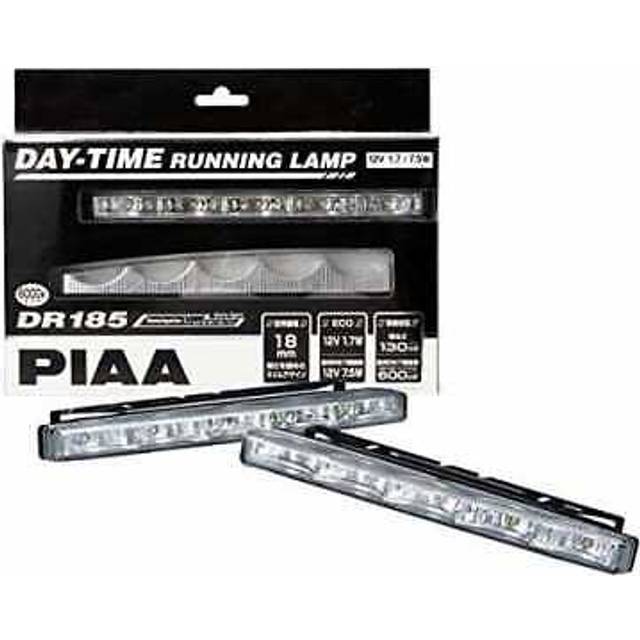 PIAA Daytime Lamp LED Thin Type 6000K DR185 inspection compatible 2 pieces Compatible with European R7 and European R87 standards 130cd/600cd Vehicle white