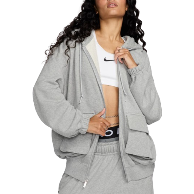 Dance Oversized Zip Hoodie Heather Gray