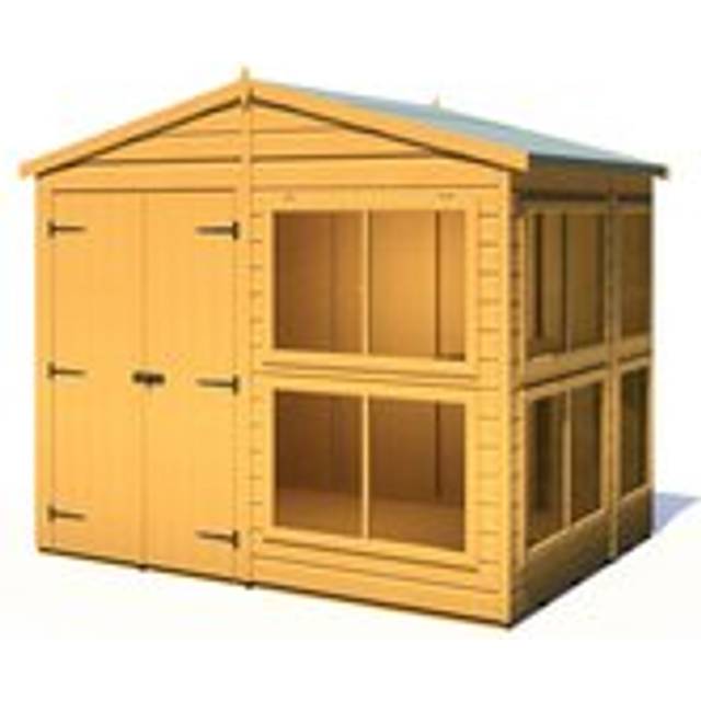 Shire Sun Hut Potting Shed 8 ft x 6 ft, Brown
