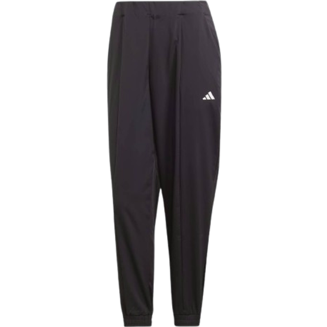 adidas Kvinnor AEROREADY Train Essentials Minimal Branding Woven Pants, Black/White, XL Tall