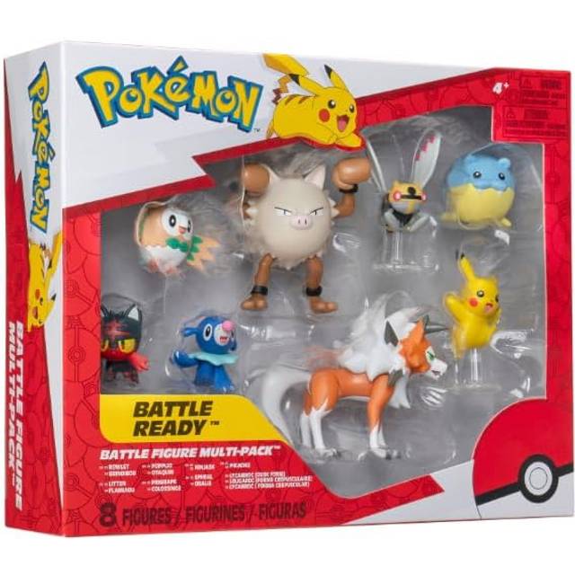 POKEMON Pokemon Battle Figure 8 Pk |Multi/patterned |One Size