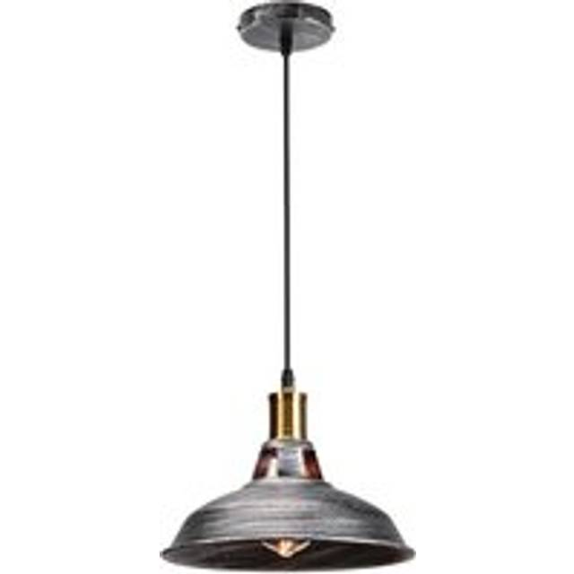Norcks - Vintage Pendant Lights Retro Pendant Light Creative Vintage Ceiling Light For Kitchen Farmhouse Hallway Indoor Silver (1PCS)