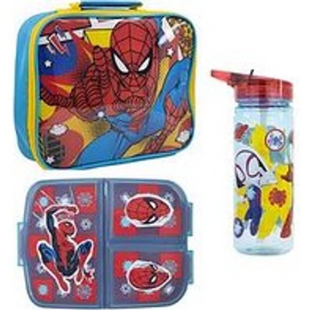 Stor Rectangular Insulated Bag Spiderman Arachnid Grid