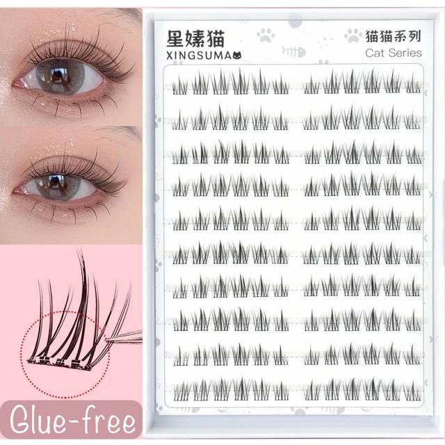 SHEIN 120 Cluster No Glue No Remover Needed Individual Lash Clusters C 0.07 Natural Look DIY Eyelash Extensions False Eyelashes Natural Clusters Cosplay Las