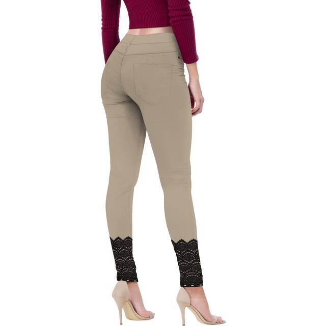 Hybrid  company Womens Super comfy Stretch Skinny Jeans P43873SKX Khaki 20