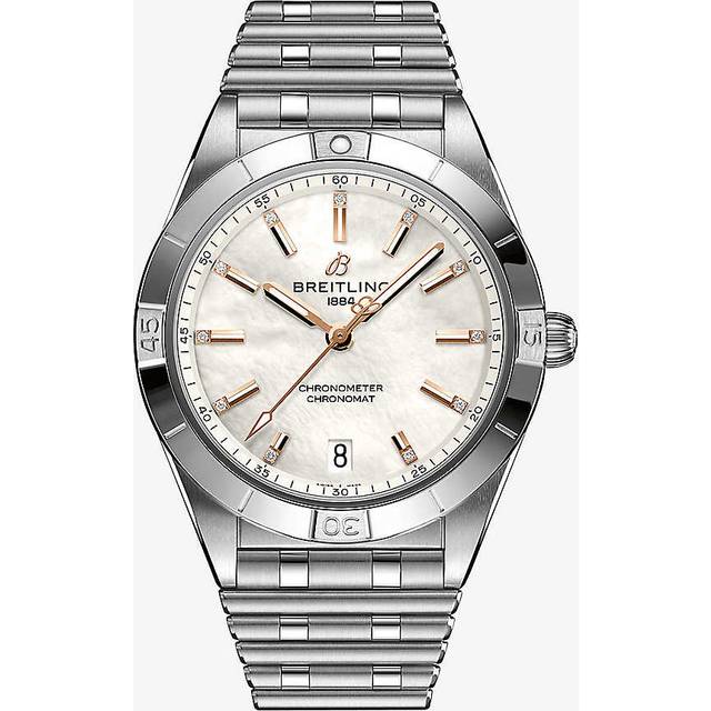 Breitling Mother-of-pearl A10380101a4a1 Chronomat Stainless-steel, and Diamond Automatic Watch 1 Size - Mother-Of-Pearl