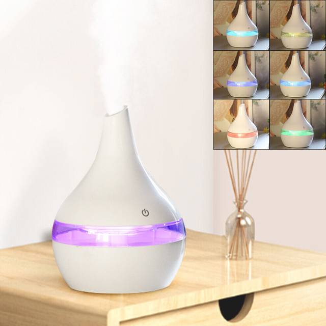 2PCS Ultrasonic Essential Oil Diffuser LED Aroma Difuser Air Humidifier