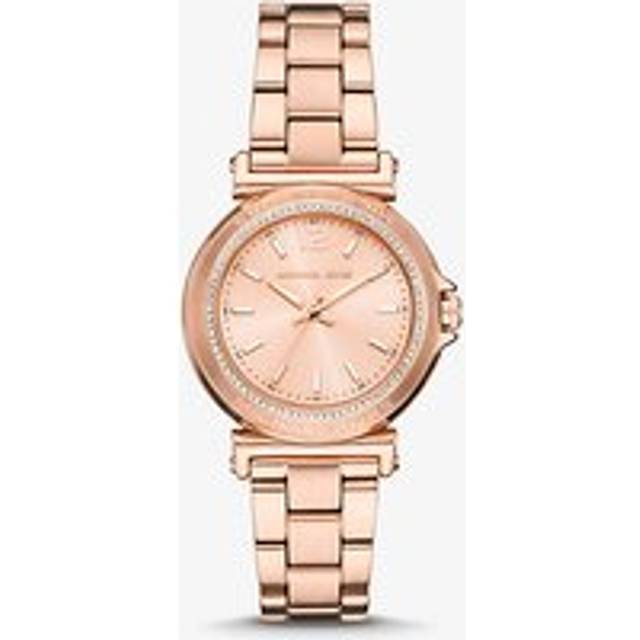 MK Mini Maren Pavé Rose Gold-Tone Watch - Rose Gold - Michael Kors - ONE SIZE