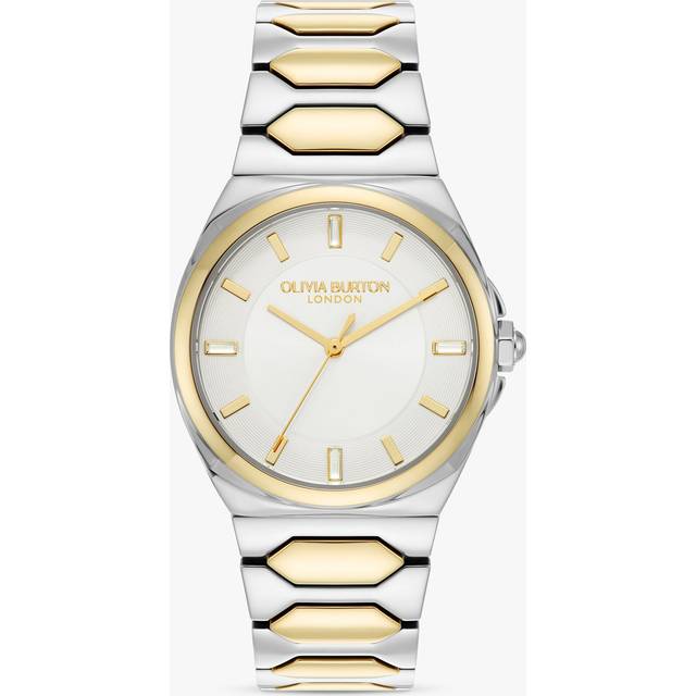 Olivia Burton 34mm Lustre Stainless Steel &amp; Gold IP Watch, Two Tone, Women